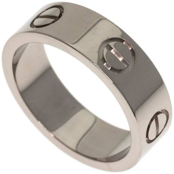 CARTIER Jewelry - Cartier Love Ring #50, 18K White Gold, Women's Ring, CARTIER